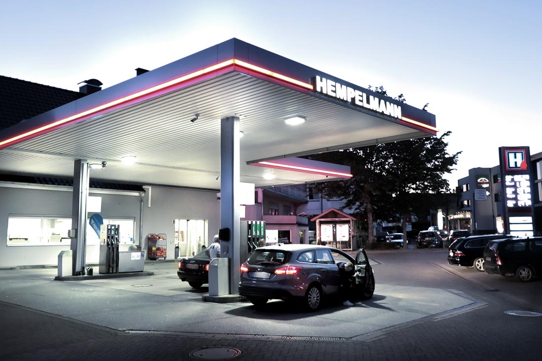 Hempelmann Tankstelle Bünde Aussenansicht